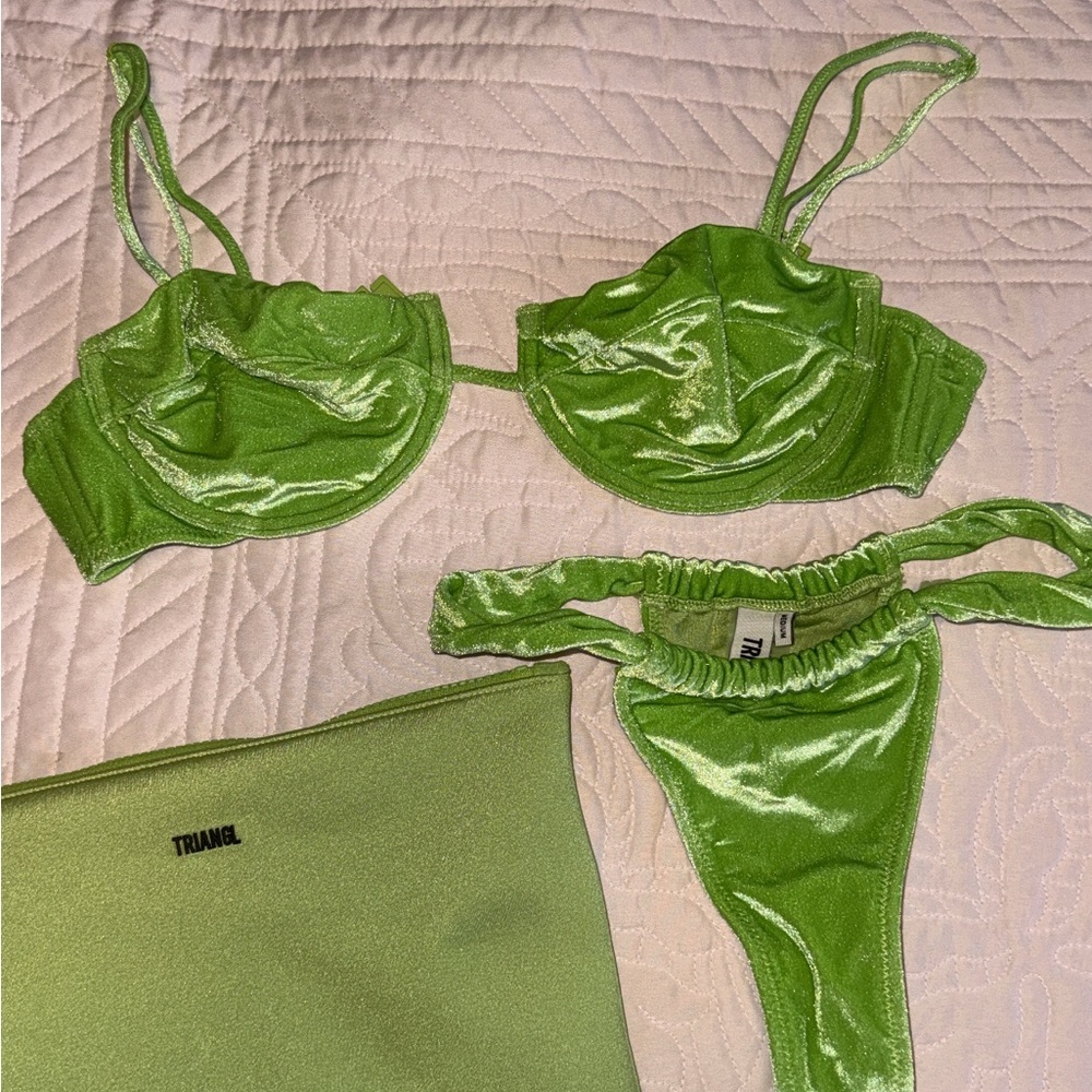 Triangl Swimwear Lime Bikini Set